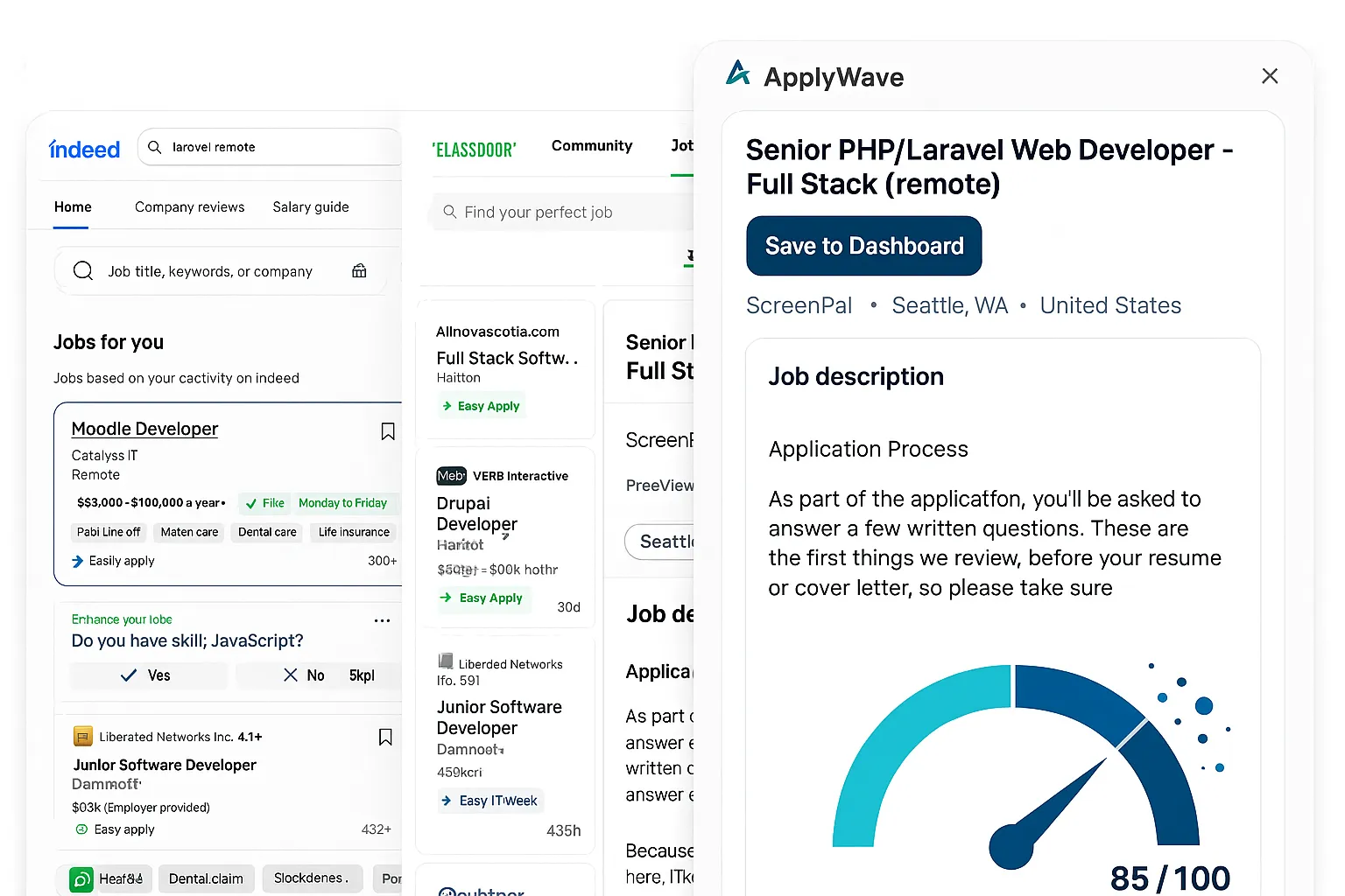 ApplyWave side panel preview